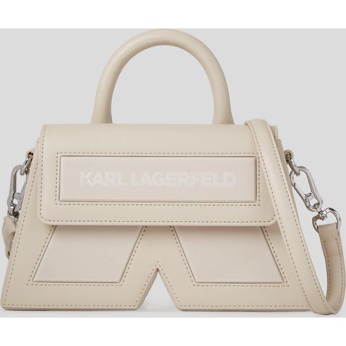 Ikon K Small Leather Crossbody Bag, Woman, , Size: One size - Karl Lagerfeld - Modalova