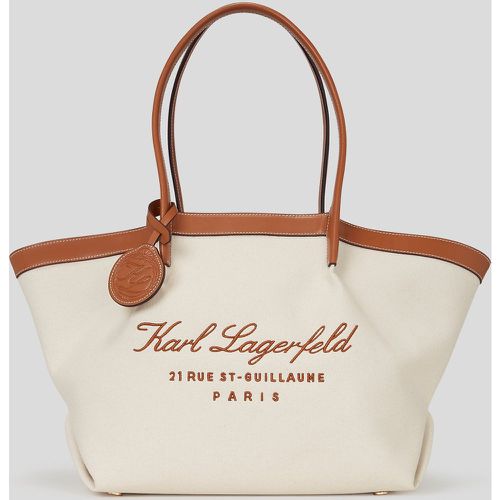 Hotel Karl Medium Canvas Tote Bag, Woman, , Size: One size - Karl Lagerfeld - Modalova