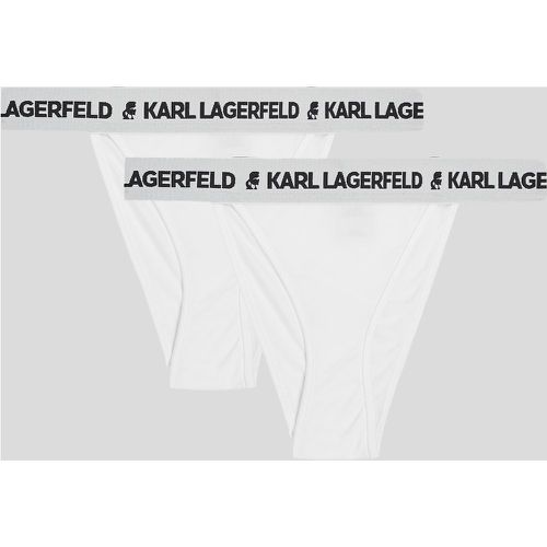 Logo Brazilian Briefs – 2 Pack, Woman, , Size: L - Karl Lagerfeld - Modalova