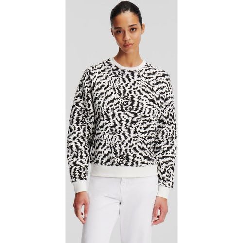Zebra-print Sweatshirt, Woman, /, Size: S - Karl Lagerfeld - Modalova