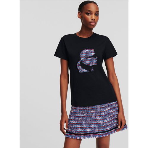 Karl Kameo Bouclé T-shirt, Woman, , Size: L - Karl Lagerfeld - Modalova