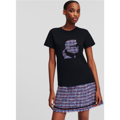 Karl Kameo Bouclé T-shirt, Woman, , Size: XS - Karl Lagerfeld - Modalova