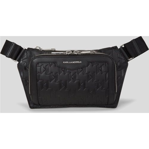 K/loom Leather Bum Bag, Man, , Size: One size - Karl Lagerfeld - Modalova