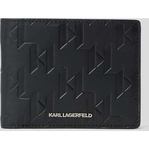 K/loom Leather Bi-fold Wallet, Man, , Size: One size - Karl Lagerfeld - Modalova