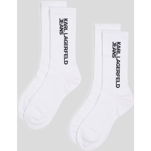 Klj Logo Socks – 2 Pack, Woman, , Size: 38-42 - KL Jeans - Modalova