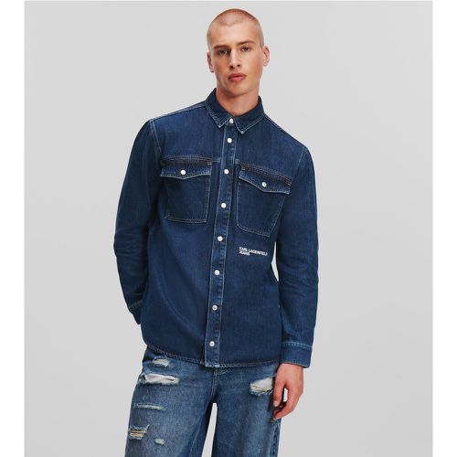 Klj Utility Shirt Jacket, Man, , Size: S - Karl Lagerfeld - Modalova