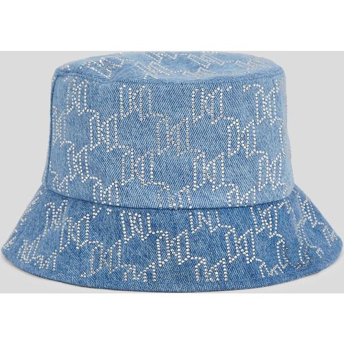 K/monogram Rhinestone Bucket Hat, Woman, , Size: One size - Karl Lagerfeld - Modalova