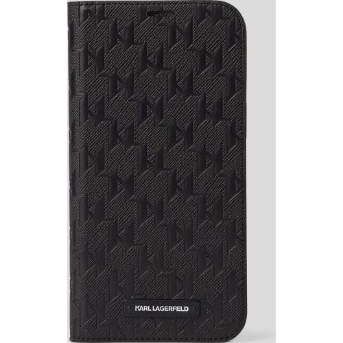 Kl Monogram Iphone 14 Pro Max Wallet Case, Man, , Size: One size - Karl Lagerfeld - Modalova