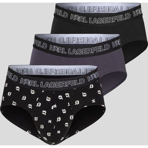 Ikon Briefs – 3 Pack, Man, /, Size: L - Karl Lagerfeld - Modalova