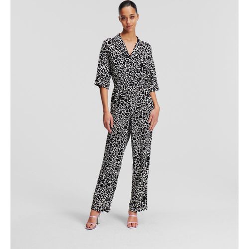 Giraffe-print Jumpsuit, Woman, /, Size: 38 - Karl Lagerfeld - Modalova