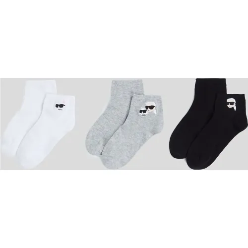 Ikon Short Socks – 3-pack, Man, //, Size: 2-5 - Karl Lagerfeld - Modalova