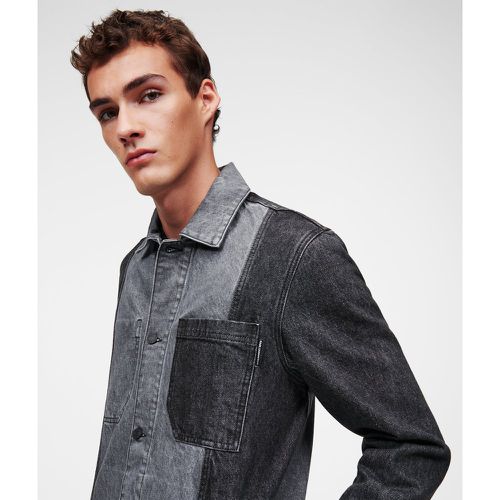 Color-block Denim Jacket, Man, /, Size: XS - Karl Lagerfeld - Modalova
