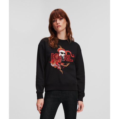 K/ikonik Lunar New Year Sweatshirt, Woman, , Size: XL - Karl Lagerfeld - Modalova