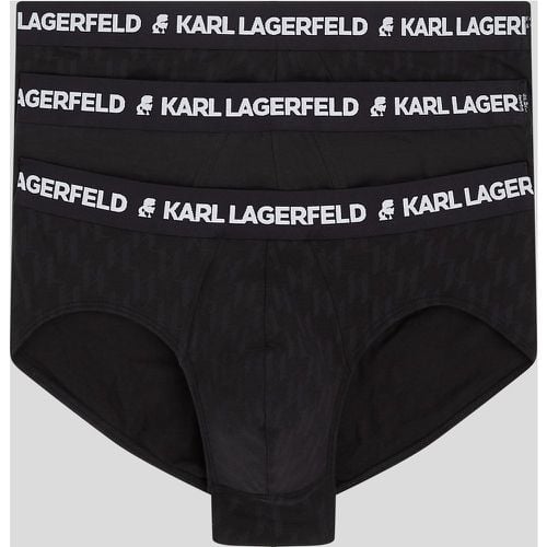 Kl Monogram Briefs – 3 Pack, Man, , Size: L - Karl Lagerfeld - Modalova