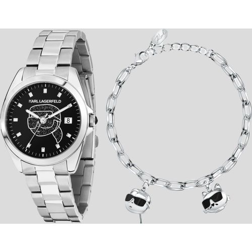 Ikon Watch And Bracelet Gift Set, Woman, , Size: One size - Karl Lagerfeld - Modalova