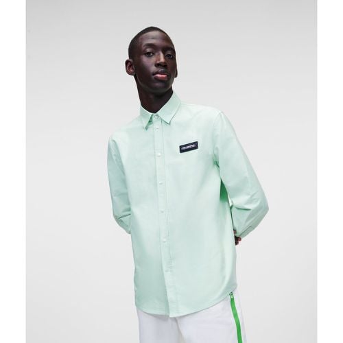 Karl Logo Oxford Shirt, Man, , Size: L - Karl Lagerfeld - Modalova