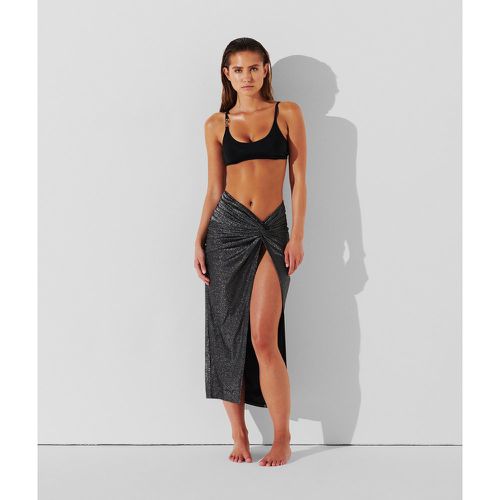 Karl Signature Metallic Beach Skirt, Woman, , Size: S - Karl Lagerfeld - Modalova
