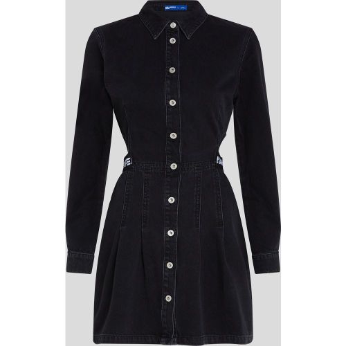 Robe En Jean Avec Découpes, , NOIR DÉLAVÉ, Taille: L - KL Jeans - Modalova