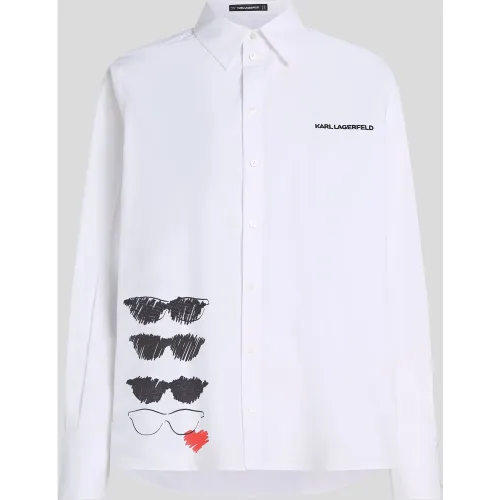 Sunglasses Print Shirt, Woman, , Size: 4 - Karl Lagerfeld - Modalova