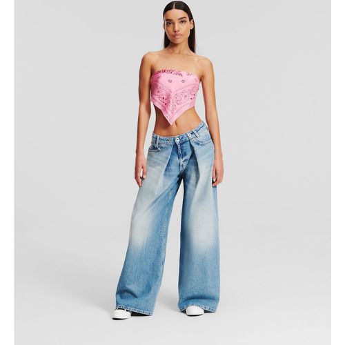 Klj Mid-rise Relaxed Pleated Jeans, Woman, , Size: 2530 - KL Jeans - Modalova