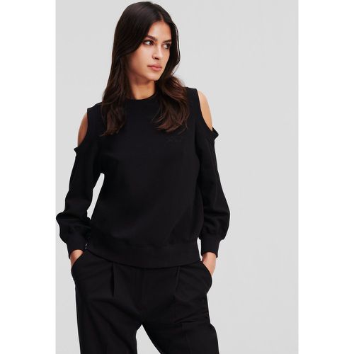 Modal-blend Cut-out Sweatshirt, Woman, , Size: S - Karl Lagerfeld - Modalova