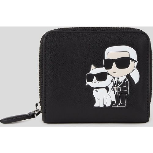 K/ikonik Leather Medium Bifold Wallet, Woman, , Size: One size - Karl Lagerfeld - Modalova