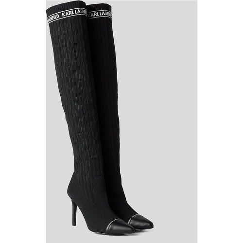 Pandara Kl Monogram Knee-high Boots, Woman, , Size: 35 - Karl Lagerfeld - Modalova