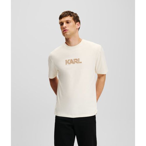 Karl Logo Art Deco T-shirt, Man, , Size: L - Karl Lagerfeld - Modalova