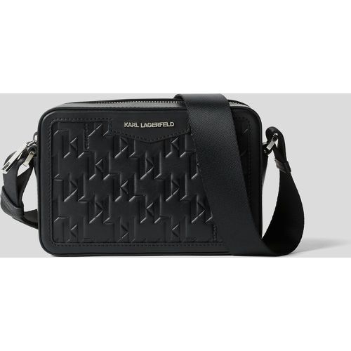 K/loom Leather Camera Bag, Man, , Size: One size - Karl Lagerfeld - Modalova