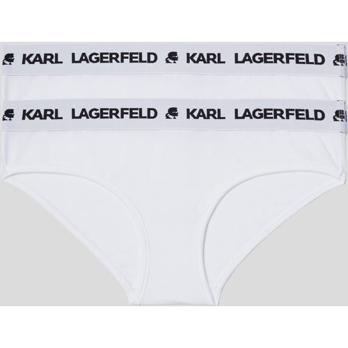 Karl Logo Hipster Briefs - 2 Pack, Woman, , Size: L - Karl Lagerfeld - Modalova