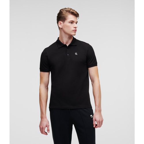 Karl Ikonik Patch Polo, Man, , Size: L - Karl Lagerfeld - Modalova