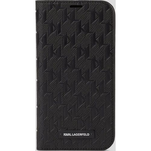 Kl Monogram Iphone 13 Wallet Case, Man, , Size: One size - Karl Lagerfeld - Modalova