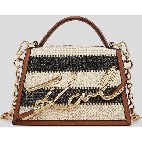 K/signature Small Raffia Crossbody Bag, Woman, /, Size: One size - Karl Lagerfeld - Modalova