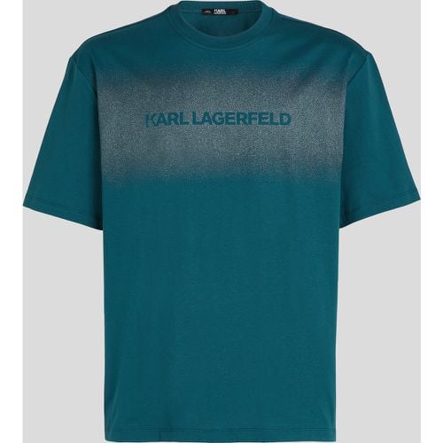 Gradient Karl Logo T-shirt, Man, , Size: L - Karl Lagerfeld - Modalova