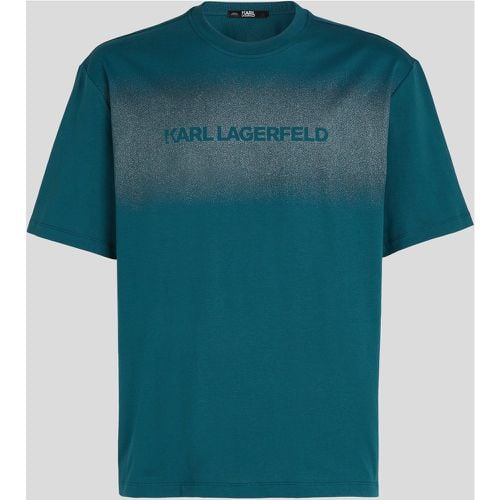 Gradient Karl Logo T-shirt, Man, , Size: XS - Karl Lagerfeld - Modalova