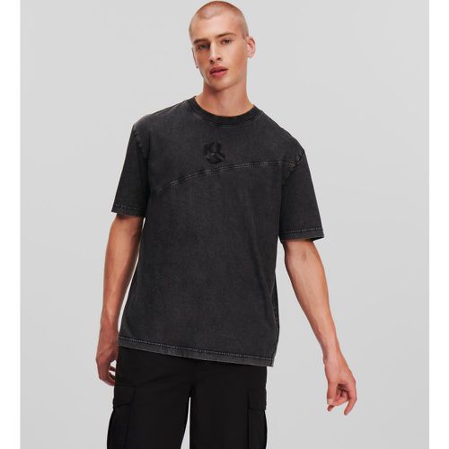 Klj Monogram Seam T-shirt, Man, , Size: XS - Karl Lagerfeld - Modalova
