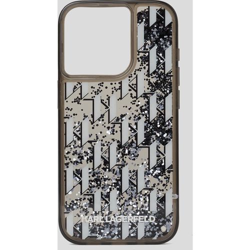 Kl Monogram Glitter Iphone 16 Pro Max Case, Woman, , Size: One size - Karl Lagerfeld - Modalova