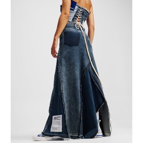 Klj X Atelier Reservé Denim Maxi Skirt, Woman, , Size: L - Karl Lagerfeld - Modalova