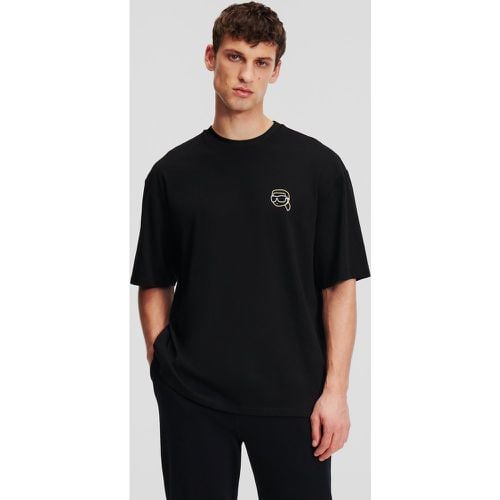 K/ikonik Outline Patch T-shirt, Man, , Size: XS - Karl Lagerfeld - Modalova