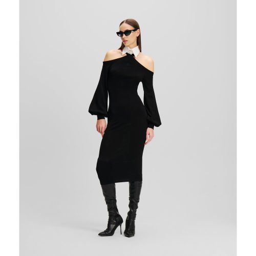 Robe Midi À Épaules Dénudées, , , Taille: L - Karl Lagerfeld - Modalova