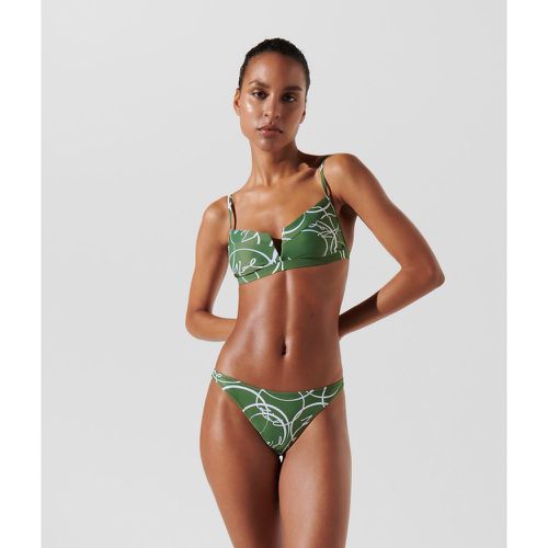 Circle Print V-wire Bikini Top, Woman, /, Size: S - Karl Lagerfeld - Modalova
