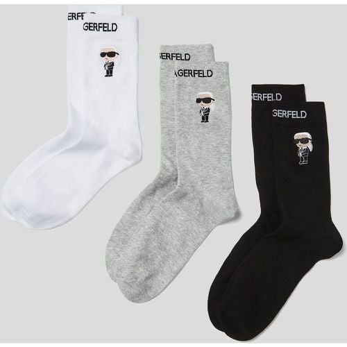 Ikon Socks 3 Pack, Man, //, Size: 39-42 - Karl Lagerfeld - Modalova