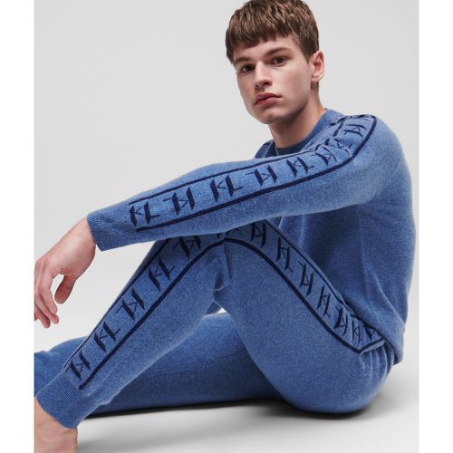 Cashmere Kl Monogram Jacquard Sweater, Man, /, Size: L - Karl Lagerfeld - Modalova
