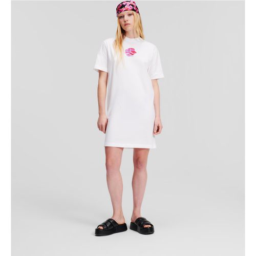 Klj Monogram T-shirt Dress, Woman, , Size: M - Karl Lagerfeld - Modalova