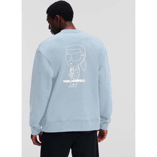 Ikon Karl Outline Sweatshirt, Man, , Size: L - Karl Lagerfeld - Modalova