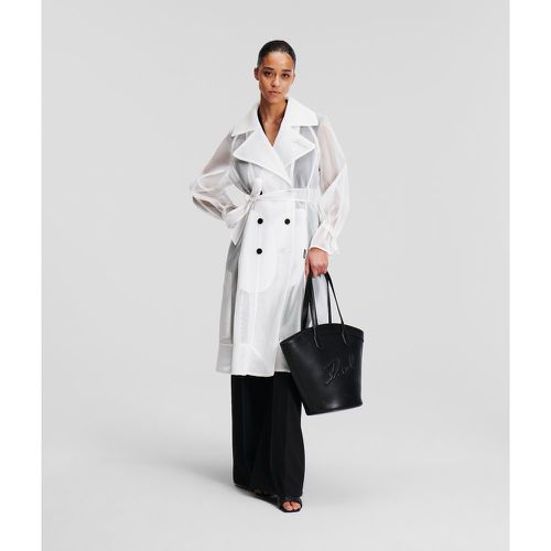 Mesh Trenchcoat Handpicked By Hun Kim, Woman, , Size: XL - Karl Lagerfeld - Modalova