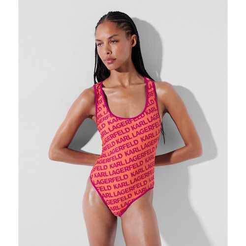 Swirl-print Swimsuit, Woman, -/, Size: M - Karl Lagerfeld - Modalova