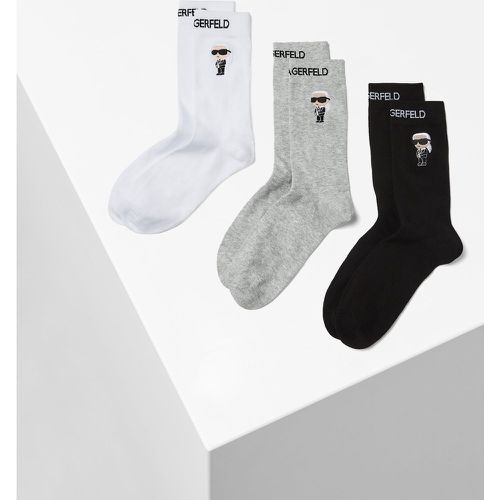 K/ikonik Socks 3 Pack, Woman, /, Size: 35-38 - Karl Lagerfeld - Modalova