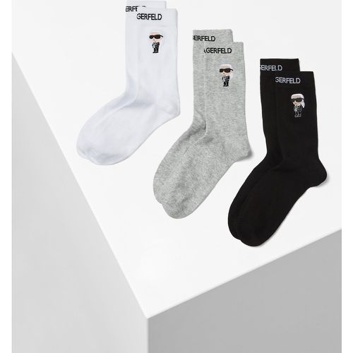 K/ikonik Socks 3 Pack, Woman, /, Size: 39-42 - Karl Lagerfeld - Modalova