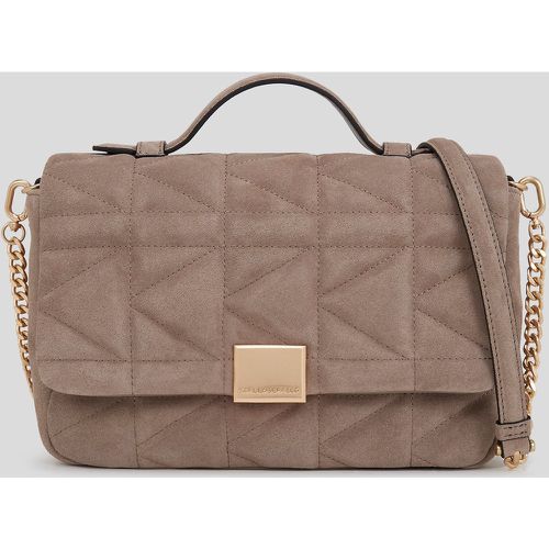 K/kuilt Nubuck Crossbody Top Handle Bag, Woman, , Size: One size - Karl Lagerfeld - Modalova